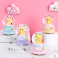 Pikachu glowing mini crystal water ball in pastel blue, purple, and pink finishes - 45# Light Model / NO.57 Yellow Cartoon Spirit