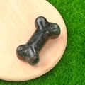 Mini bone carving made of natural bloodstone with smooth green and red spotted finish - African Blood Stone