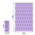 Biodegradable purple lavender scented dog poop bag roll with 20x30cm dimensions - 1.3 Microns Purple Lavender