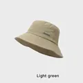 Foldable light green bucket hat for women made of quick-drying and breathable fabric - Adjustable (54-58cm) / Light Green
