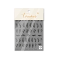 Detail of ultra-thin self-adhesive nail art stickers with black smoke patterns - Black Smoke Style (to169)