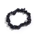 Deep blue goldstone irregular chip bead bracelet with sparkling starry sand finish - Blue Goldstone
