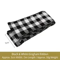 Nastro a quadretti bianco e nero da 5cm per decorazioni regalo di Natale fai da te - Nastro A Quadri Bianco E Nero Da 5 Cm (5 Metri Per Pezzo)