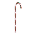 Red green and white striped Christmas candy cane ornament for tree decoration - Bulk Packaging / 15CM / Dark Green Red White