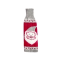 Funda de punto para botella de vino de Navidad con diseño de Papá Noel en rojo - Gris y Rojo Papá Noel