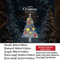 Adesivo natalizio statico bifacciale in varie misure per decorazioni festive su vetro - Piccolo [40*80CM]
