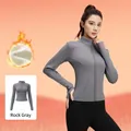 Giacca sportiva da donna grigio sale marino con fodera in pile per l'inverno - Grigio Roccia Marina