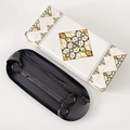 Kit d'entretien de bougie noir mat avec coupe-mèche, éteignoir et plateau assorti - Ensemble de 4 Pièces avec Boîte (Plateau Ovale + Cloche) / Noir