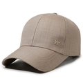 Klassieke kaki baseballpet voor heren met YS-logo en een stevige gestructureerde kroon - Verstelbaar / Khaki