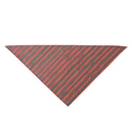 Christmas dog bandana with classic red and green diagonal stripes on a cotton fabric - Christmas Red-Green Stripe