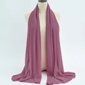 Dusty rose chiffon hijab scarf for women featuring premium lightweight and breathable fabric - 27