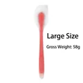 Translucent large pink silicone spatula for baking and grilling with 58g weight - Semi-Transparent Large Spatula / Red