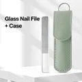 Square Head Glass File + Light Green Leather Case