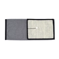 Grey felt and sisal cat scratching pad for sofa protection with white plush toy ball - 30*72cm / Armrest Hanging Type