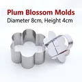 Molde para tarta flor de ciruelo en acero inoxidable con prensa, 8cm de diámetro y 4cm - Flor de Ciruelo / Diámetro 8cm Altura 4cm