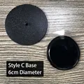 Socle noir Modèle C pour figurine d'astronaute, diamètre 6cm avec texture antidérapante - Base Modèle C (Petit)