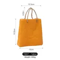 Creative yellow ceramic handbag vase with rustic rope handle for Nordic home decor - Khaki/Earth Yellow