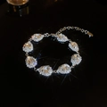 Silver Waterdrop Zircon Bracelet (29#)