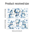Größentabelle für Weihnachts-Schneemann-Wandtattoos mit zwei 30x60cm großen Klebefolien - Aquarell Schneemann Schneeflocke Stil (XMAS136)