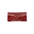 Bohemian red cashew print knotted headband for sports and makeup styling - 21#