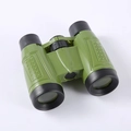 Green 6X30 toy binoculars for children with non-slip texture and black eyepieces - 6x30 With Compass Color Box / Green