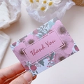 Carte de remerciement florale rose avec lettrage élégant pour fleurs et cadeaux - Camélia Rose