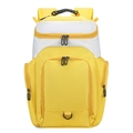 Yellow and white outdoor sports backpack with large capacity for basketball and training - Yellow and White