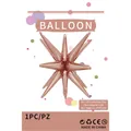 Champagne gold 22-inch 4D starburst foil balloon for wedding and party decorations - Champagne Gold