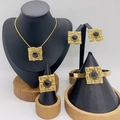 Black Square Gemstone Style (KS228947-LX)