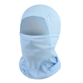 Pasamontañas de ciclismo de malla transpirable de secado rápido azul claro para sol - L (58-60cm) / Azul claro