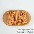 Τεχνητό μοντέλο μανιταριού enoki 7cm για σκηνικά φαγητού DIY και διακόσμηση σπιτιού - 1 Κίτρινο Μανιτάρι Enoki