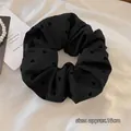 Grote zwarte kanten haarelastiek met hartpatroon voor elegante kapsels - 6# Hart Zwart