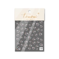 Detail of holographic heart bubble nail art stickers with ultra-thin adhesive backing - Pink Heart Bubbles(to619)