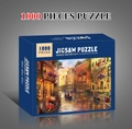 1000-piece Venice cityscape puzzle for adults and kids in a premium deep blue gift box - Venice Water City