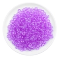 Transparent light purple acrylic pony beads for DIY bracelet jewelry making craft - 100 Pieces/Pack (9x6mm) / Light Purple