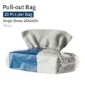 Grey microfiber kitchen cleaning cloths in a 20-count pack with honeycomb texture - 20 Sheets (20*20cm) / (Neutral Packaging) Grey Bag