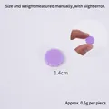 Miniature purple flower resin cookie charm for DIY crafts, 1.4cm size reference - 1.4cm / Purple