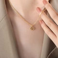 Elegante gouden ketting met Kreeft sterrenbeeld hanger en fonkelende kristallen - Kreeft - Goud / 40+5cm