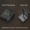 Elegant black jewelry gift box set with gold foil logo and PE film display box - Suspended Frame Set-Black