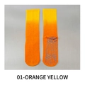 Orange yellow gradient non-slip yoga socks with silicone grippers for pilates - 37-42 / Orange