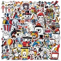 Colorful waterproof PVC cartoon animal and circus stickers collection for children - Circus Animals (WES160) / 50 Sheets