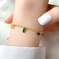 Gold Multi-color Bracelet