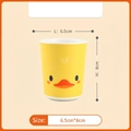 Cute yellow duck cartoon ceramic cup for kids with a compact 8cm height design - Little Duck Cup