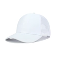 Cappellino trucker bianco classico con rete traspirante e visiera pre-curvata - Regolabile / Bianco
