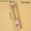 5-pack traditional Chinese hollow wood window frame decor with Longevity motif - Wood / Chinese Wood Screen Type B 5pcs / 12.5cm x 2.6cm