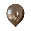 Single 10-inch metallic brown balloon with a glossy reflective finish for 2026 parties - Champagne
