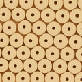 Perle distanziatrici piatte beige in pasta polimerica per gioielli DIY e bracciali - Giallo chiaro