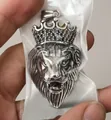 Crown Lion Head Pendant