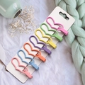 Set of 6 matte metal heart hair clips in pastel rainbow colors on a white display card - Macaron Single Heart Hair Clips 6Pcs Set (3#)