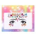 REDICEL multicolor acrylic face and body jewels in drop and round shapes for makeup decor - Style DE-7-1 / Colorful